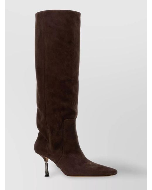 Paris Texas Brown Suede Knee-High Boots