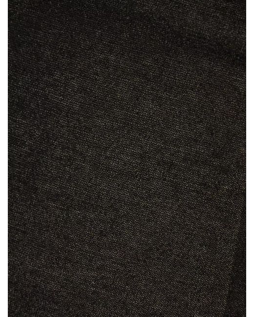 Saint Laurent Black Lurex Knit Tank Top