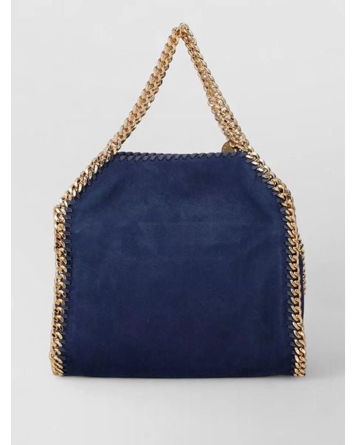 Stella McCartney Blue Falabella Mini Tote Chain Shoulder Bag