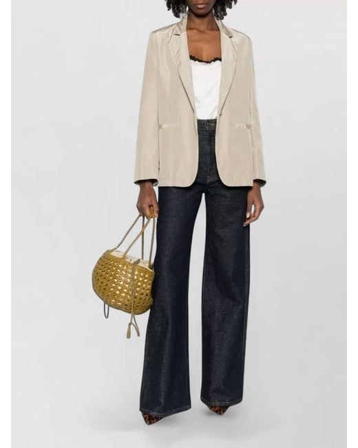 Forte_forte White Single-Breasted Blazer