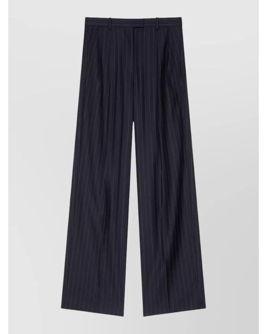 Givenchy Blue Pleated Suit Trousers