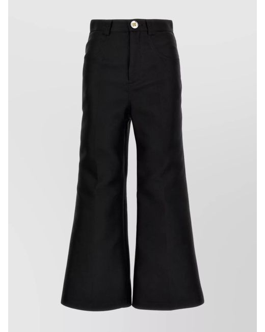 Giambattista Valli Black Cropped Flared Trousers