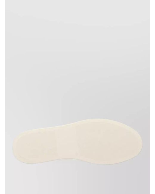 Common Projects White Sneakers Round Toe Contrast Heel Tab for men