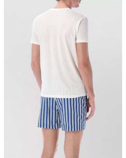 Tom Ford White Crew Neck Plain Short Sleeve T Shirt for men