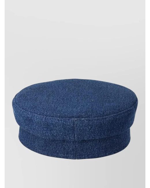 Ruslan Baginskiy Blue Cotton Baker Boy Cap