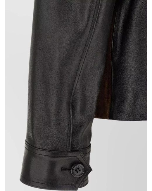 Marni Brown Tailored Leather And Suede Jacket for men