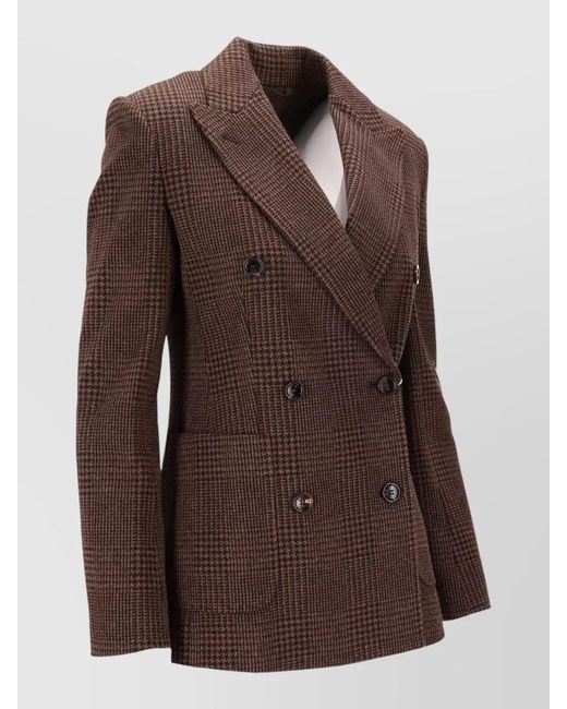 Max Mara Brown Jersey Blazer