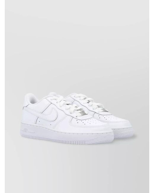 Nike White Leather Low-Top Sneakers