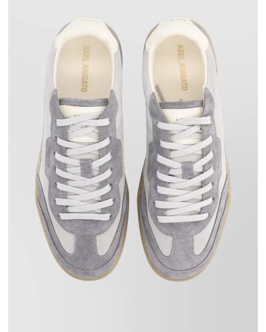 Axel Arigato Gray Leather Low-Top Sneakers for men