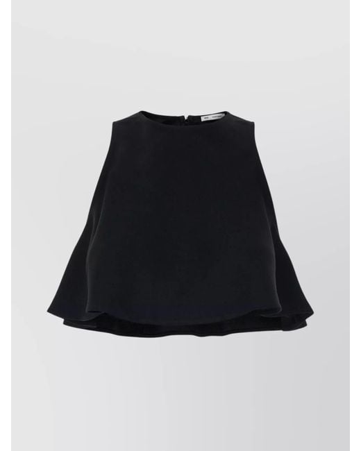AMI Black Flared Top