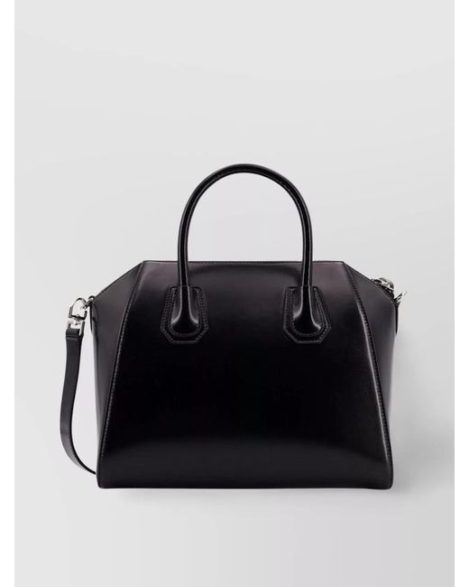 Givenchy Black Antigona Small Leather Shoulder Bag