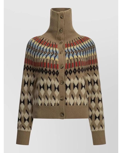 Polo Ralph Lauren Multicolor Wool And Cashmere Cardigan