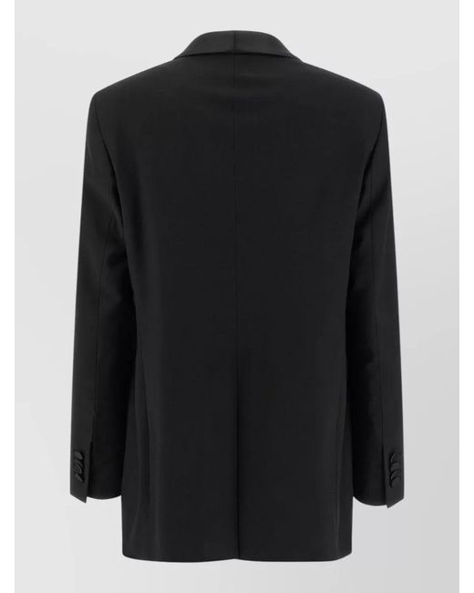 Tagliatore Black Virgin Wool Tuxedo Trouser Suit