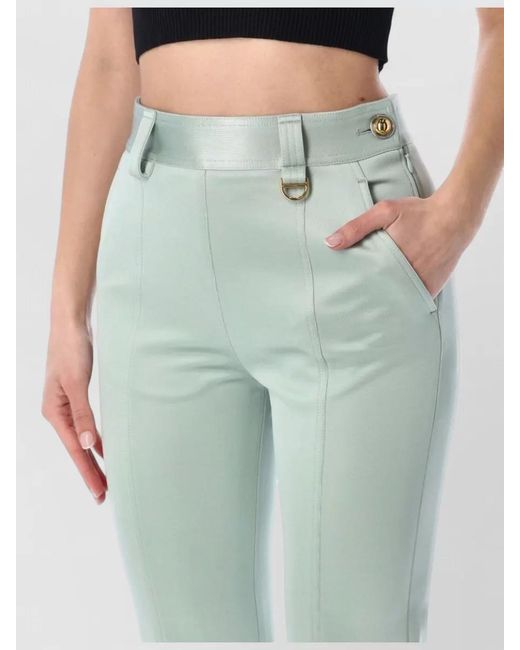 Chloé Green Slim-Fit Trousers
