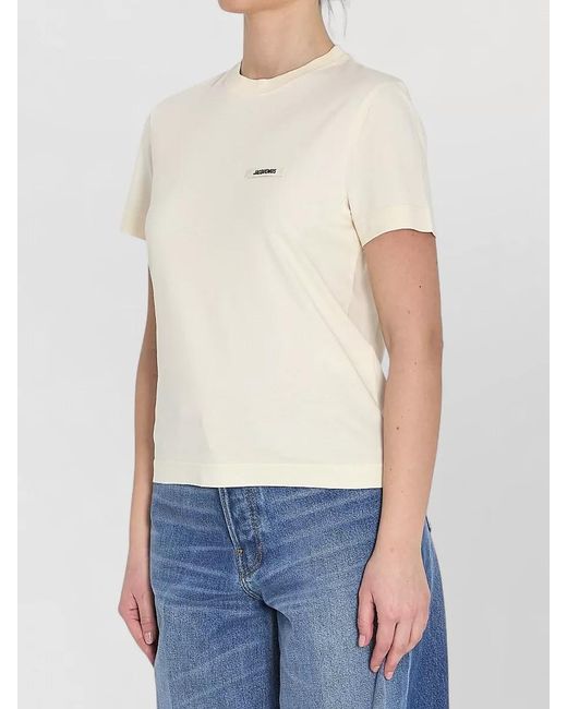 Jacquemus Blue Cotton T-Shirt