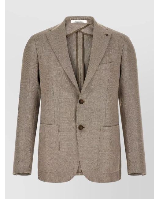 Tagliatore Natural Montecarlo Single Breasted Notch Lapel Jacket for men