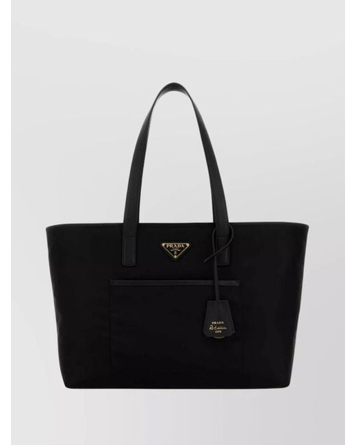 Prada Black Na Recycled Polyamide Shoulder Bag