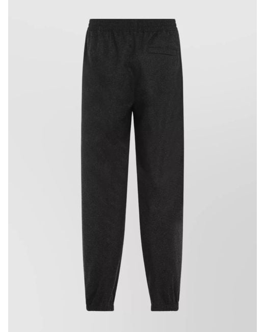 Givenchy Black Virgin Wool Track Pants for men