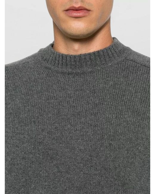 Extreme Cashmere Gray Cashmere Crew Neck Knit Sweater