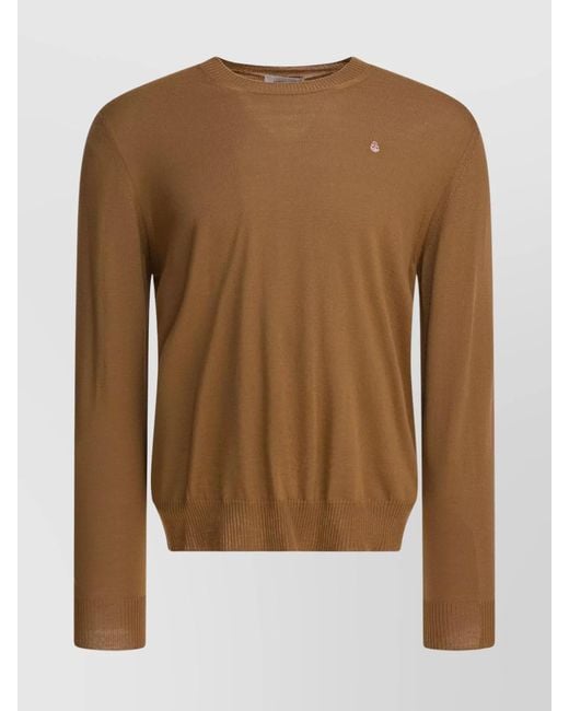 McQueen Brown Wool Jumper for men