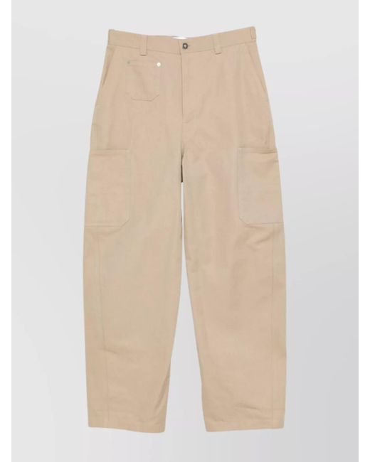 Givenchy Natural Wide Leg Cargo Trousers With Multiple Pockets for men