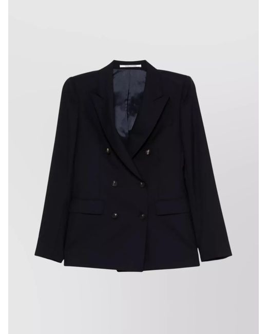 Tagliatore Blue Paris Double-Breasted Wool Blazer