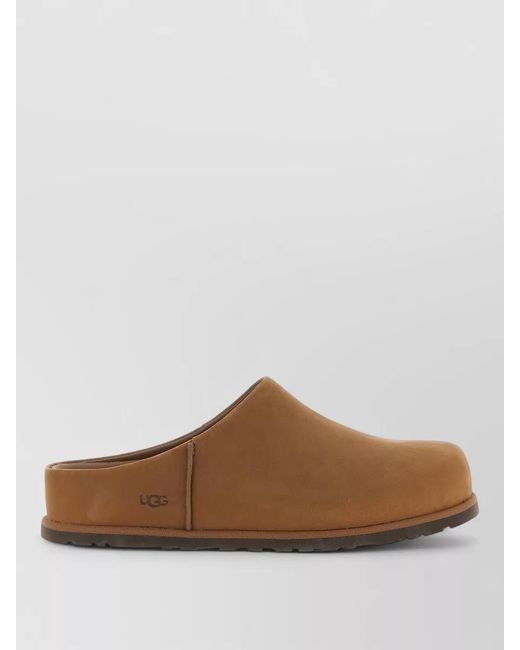 Ugg Brown Otzo Round Toe Flat Sole Slippers for men