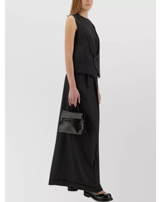 Moschino Black Virgin Wool Vest