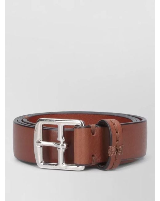 J&m Davidson White Belts Adjustable Length Buckle Detailing for men