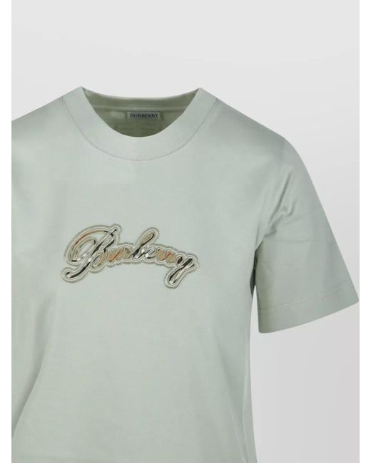 Burberry Green Frankie Baby T Shirt Embroidered Logo