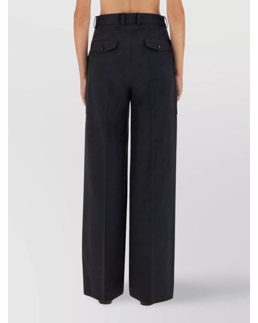 Bottega Veneta Black Wide-Leg Trousers
