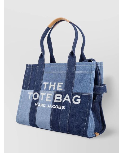 Marc Jacobs Blue The Tote Bag Large Denim Tote Bag