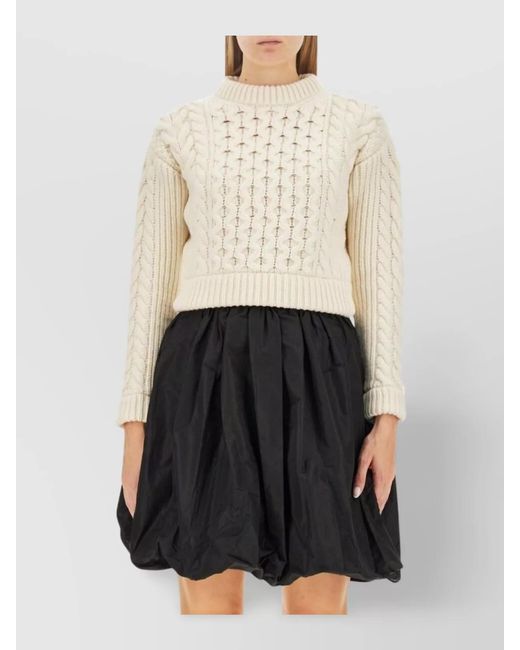 Patou Black Wool Cashmere Regular Fit Jumper