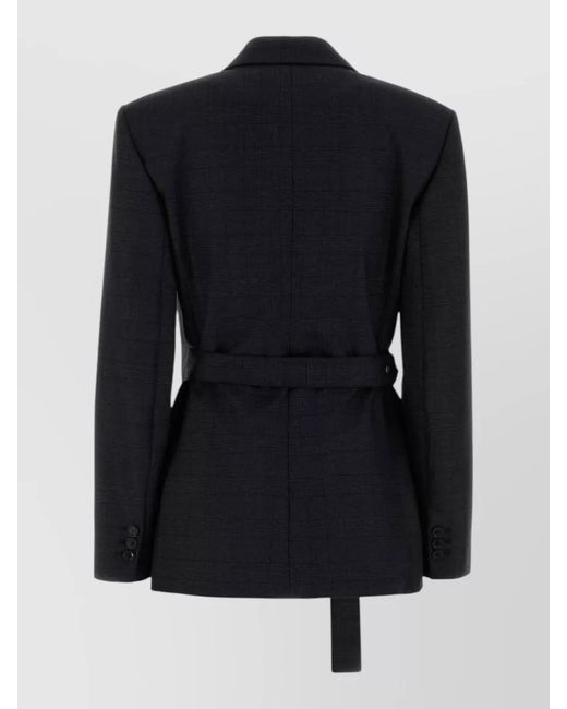 Loewe Black Embroidered Wool Blazer