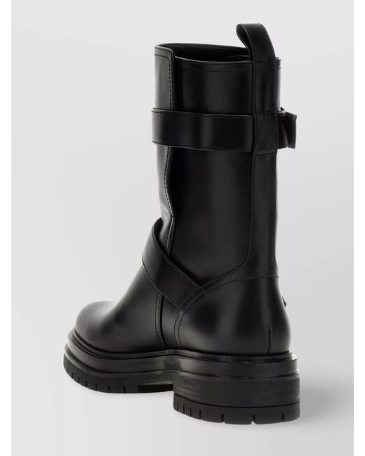 Gianvito Rossi Black Leather Ankle Boots