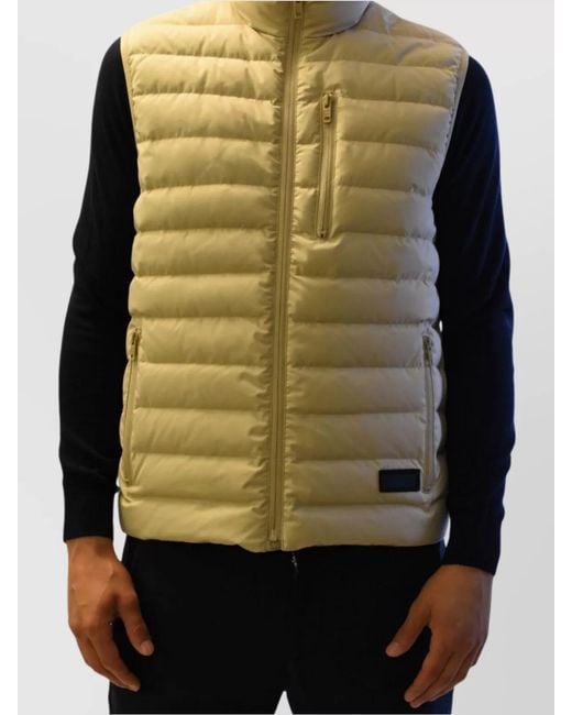Fay Black Puffer Gilet for men