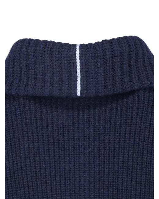 Malo Blue Hooded Crewneck Cropped Ribbed Lounge Top