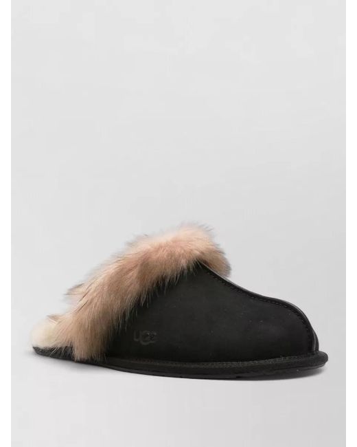 Ugg Multicolor Leather Shearling-Lined Slippers
