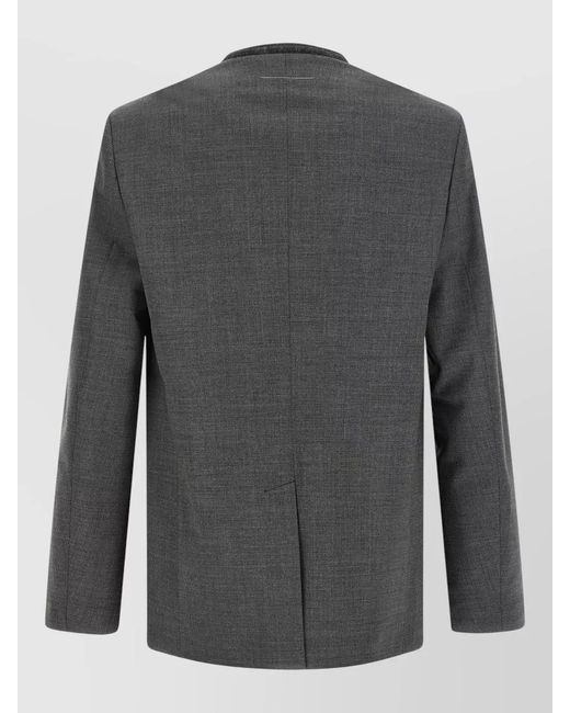 MM6 by Maison Margiela Black Wool Blazer for men