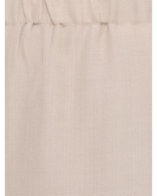Loulou de Saison Natural Straight Leg Full Length Viscose Pants