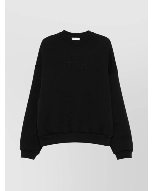 Fear Of God Black Crewneck Sweatshirt for men