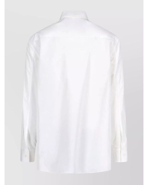 Jil Sander White Cotton Shirt for men