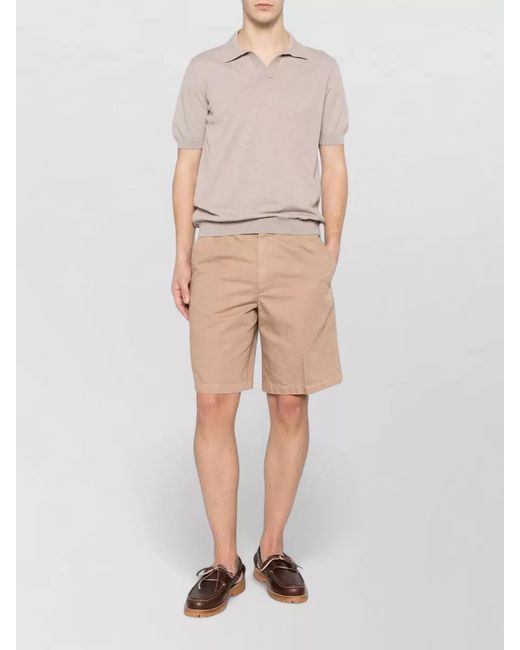 Tagliatore Natural Keith Polo Shirt Short Sleeves Collar for men