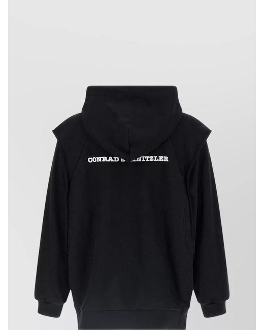 Undercover Black Cotton Hoodie for men