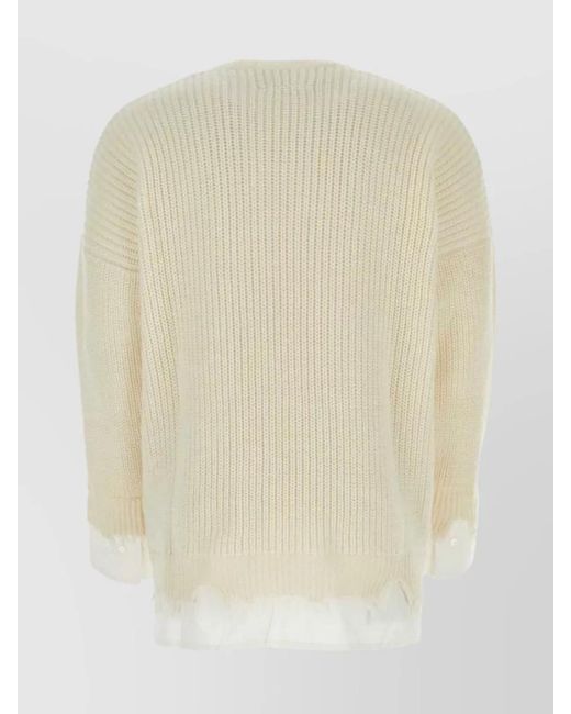 MM6 by Maison Margiela Natural Sweatshirt for men