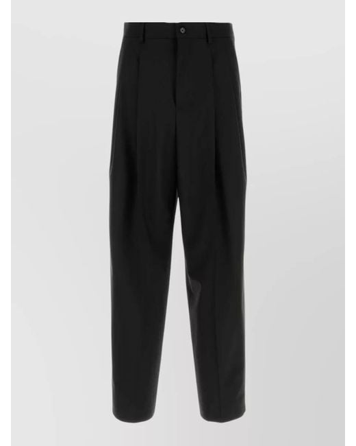 Dolce & Gabbana Black Tailored Trousers for men