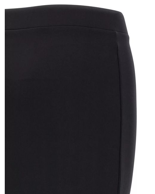 Off-White c/o Virgil Abloh Black Logo-Print Pencil Skirt