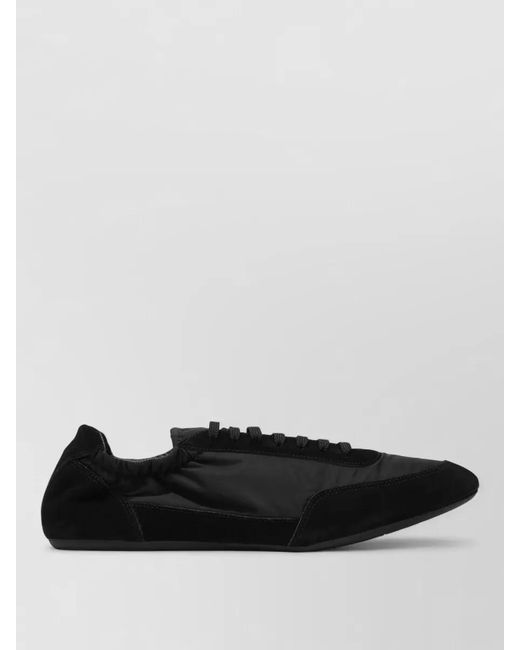 Prada Black Sneakers Elasticated Collar Low Profile Sole for men