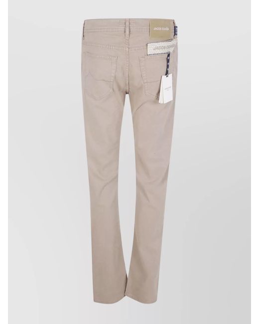 Jacob Cohen Natural Slim-Fit Straight-Leg Trousers for men