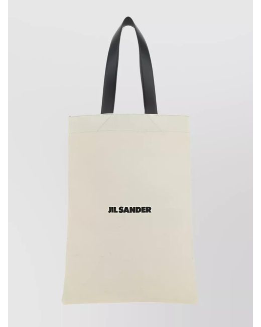 Jil Sander Natural Canvas Tote Bag for men